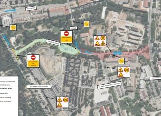 Croquis facilitado por el Ayuntamiento con los cambios que acarrean las obras de la calle Dos de Mayo.