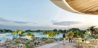 Junto al Metropolitano quieren que, surfeando, se acerquen medio millón de personas al año a esta nueva superficie de ocio.