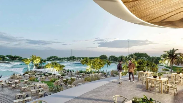 Junto al Metropolitano quieren que, surfeando, se acerquen medio millón de personas al año a esta nueva superficie de ocio.