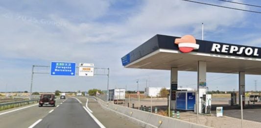 El gasóleo más barato está… en la A-2 Gasolinera de Repsol en la A-2 a la altura de Ledanca. (Foto: Google Maps)