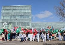 Se plantan ante el SESCAM para defender la integridad de su salario Concentración en Toledo de trabajadores del SESCAM