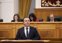 El presidente del Grupo Parlamentario Vox, David Moreno.