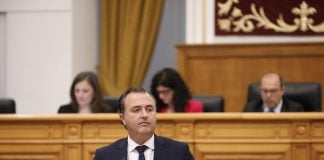 El presidente del Grupo Parlamentario Vox, David Moreno.