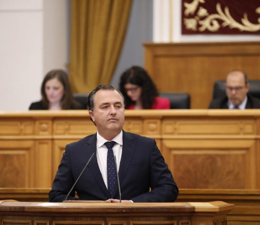 El presidente del Grupo Parlamentario Vox, David Moreno.