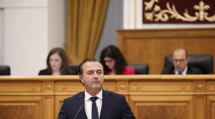 El presidente del Grupo Parlamentario Vox, David Moreno.