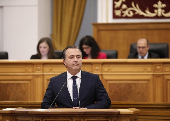 El presidente del Grupo Parlamentario Vox, David Moreno.