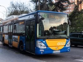 Autobús urbano de Guadalajara, de la línea L5.