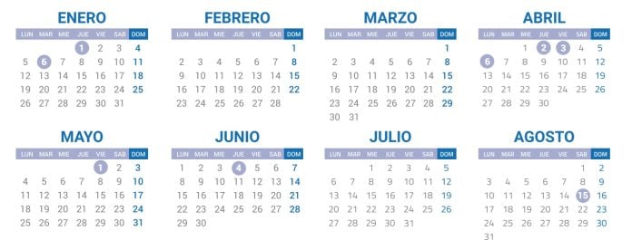 Extracto del calendario laboral editado por CEOE Guadalajara para 2026, que despeja cualquier duda.