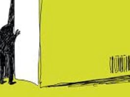 El jurado no pudo esconder la cabeza como sí hacía el personaje de la ilustración original.