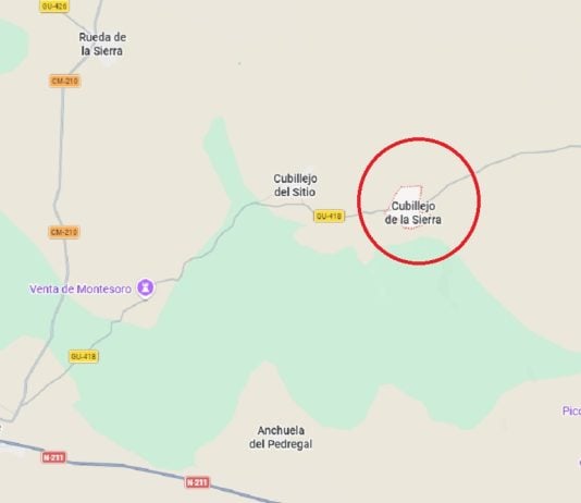 Localización de Cubillejo de la Sierra.