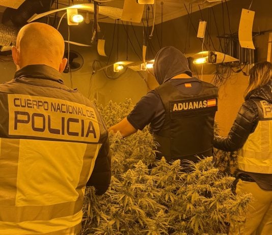 Operación policial en el Parque de las Castillas en abril de 2026.