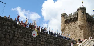 Interior del castillo parador de la localidad toledana de Oropesa.