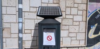 Uno de los nuevos parquímetros que está instalando Telpark en Guadalajara. (Foto: La Crónic@)