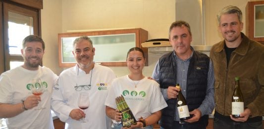 Vinos Altos de Pioz y espárragos verdes de Guadalajara, una combinación espectacular.