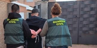 Uno de los detenidos en la reyerta de Loranca de Tajuña. (Foto: Guardia Civil)