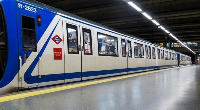 Tren de Metro de Madrid.