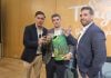 El concejal de Medio Ambiente, José Luis Alguacil; el concejal de Servicios Municipales, David García; y el gerente de Ecovidrio en Castilla-La Mancha, Carlos del Corte Revuelta. EUROPA PRESS 06/5/2026