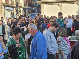 Concentración contra la ampliación de la Zona Azul en Guadalajara.