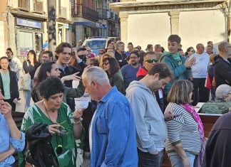 Concentración contra la ampliación de la Zona Azul en Guadalajara.