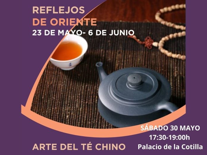 Cartel del taller del Arte del Té Chino que se organizará en Guadalajara.