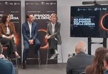 La ministra Morant, en Yebes. (Foto: La Crónic@)