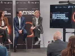 La ministra Morant, en Yebes. (Foto: La Crónic@)