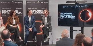 La ministra Morant, en Yebes. (Foto: La Crónic@)