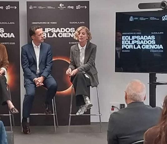 La ministra Morant, en Yebes. (Foto: La Crónic@)