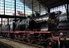 Una de las locomotoras de vapor del Museo del Ferrocarril.
