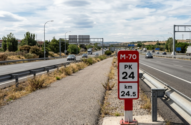 La M-70 es ya una promesa electoral del PP Recreación de la futura, e hipotética, M-70. (Foto: La Crónic@ / IA Google)