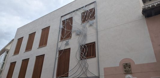 Mariposas sobre la Casa del Cuento de Guadalajara. (Foto: La Crónic@)