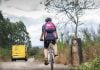 Camino de Santiago en bicicleta. (Foto: Correos)