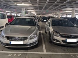 Parking de la T4 de Barajas.