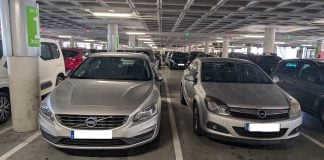 Parking de la T4 de Barajas.