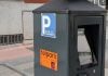 El PSOE pide que la zona azul de Guadalajara se deje como estaba Uno de los nuevos parquímetros, en una calle donde antes no lo había, preparado ya para entrar en funcionamiento quizá el 1 de junio. (Foto: La Crónic@)