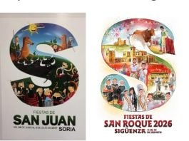 El cartel para las fiestas de Sigüenza y su posible precedente.