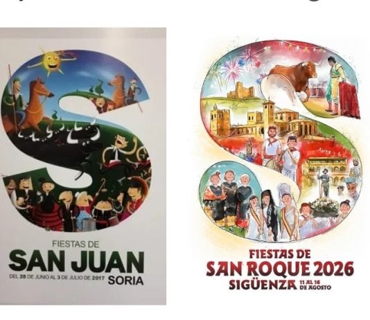 El cartel para las fiestas de Sigüenza y su posible precedente.