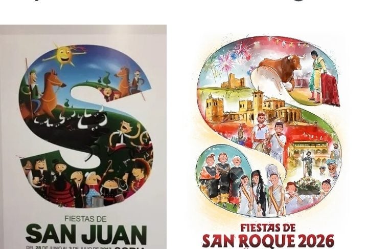 ¿Plagio en el cartel de las fiestas de Sigüenza? El cartel para las fiestas de Sigüenza y su posible precedente.