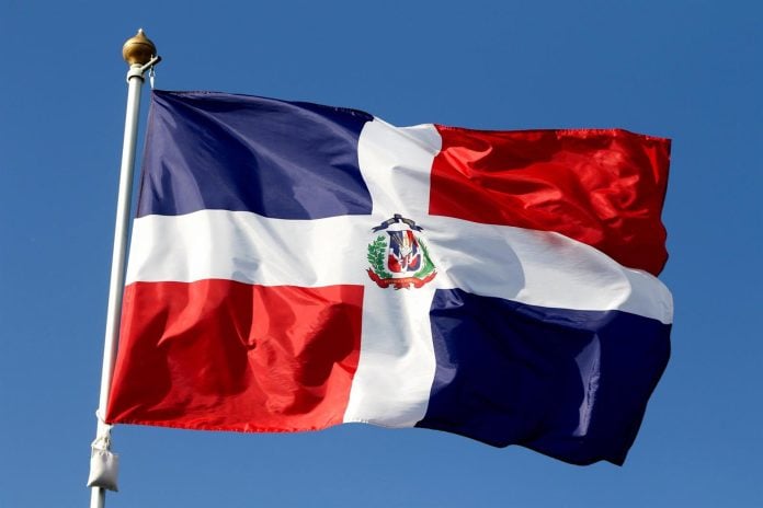 Bandera de la República Dominicana.