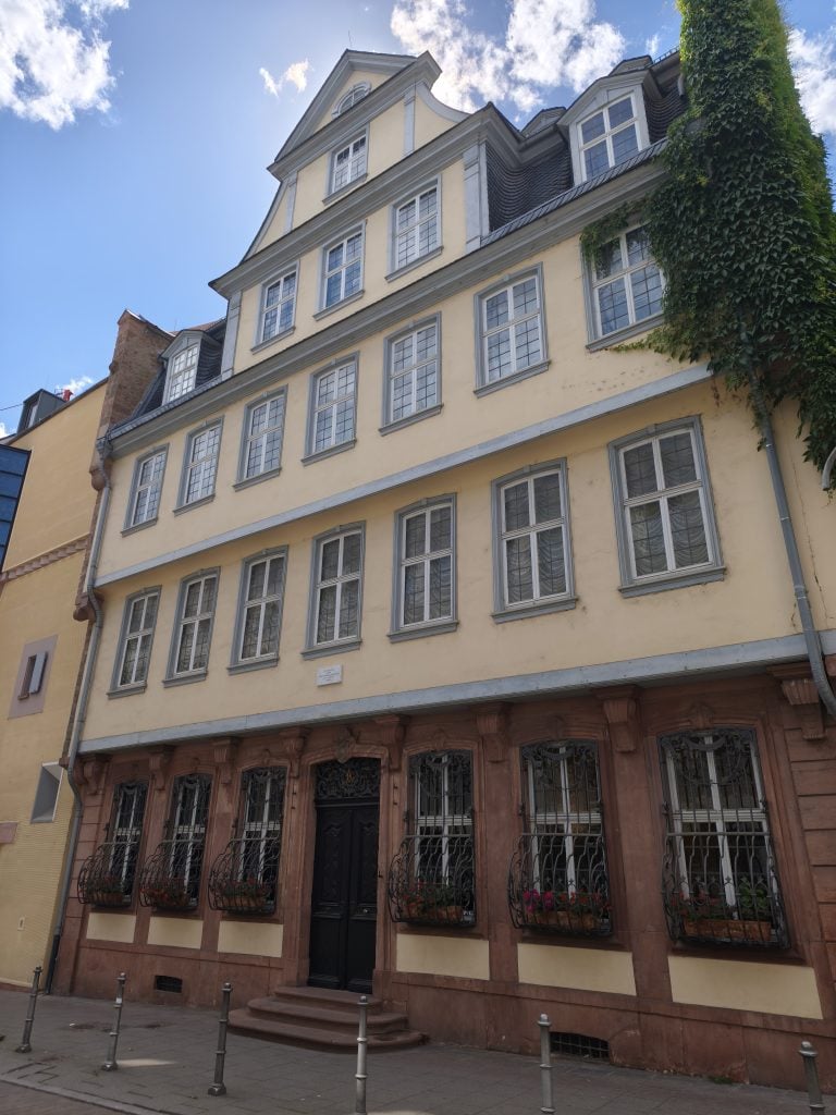 Casa natal de Goethe en Frankfurt y Museo del Romanticismo Alemán. (Foto: Jesús Orea)