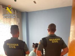 Detenido en un chalé de Pozo de Guadalajara. (Foto: Guardia Civil)