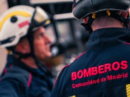 Personal de Bomberos de la Comunidad de Madrid.