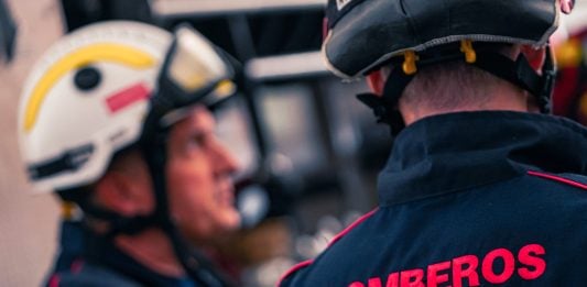 Personal de Bomberos de la Comunidad de Madrid.