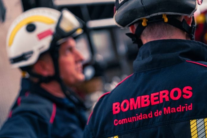 Personal de Bomberos de la Comunidad de Madrid.