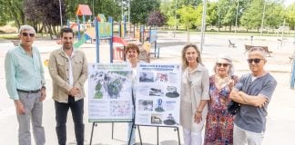 Presentación del nuevo parque infantil de La Chopera en Guadalajara.
