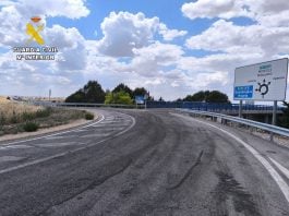 La conductora accedió a la A-2 por donde no debía. (foto: Guardia Civil)