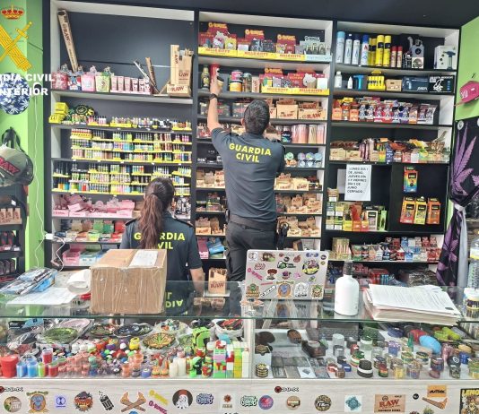 Una grow-shop en Cuenca, objeto de la investigación de la Guardia Civil.