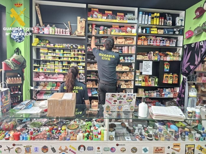 Una grow-shop en Cuenca, objeto de la investigación de la Guardia Civil.