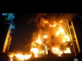 l incendio de la empresa Regusa el 3 de junio de 2026, a vista de dron.