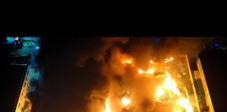 l incendio de la empresa Regusa el 3 de junio de 2026, a vista de dron.